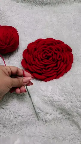 roseton tejida tejida a crochet #hechoamano #tejiendoacrochet #tejidoamano 