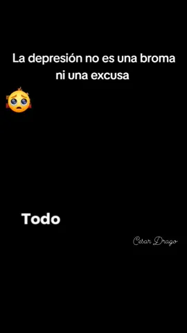 La depresión no es broma 🥺❤️‍🩹 #cuidadelostuyos  #AyudanosACompartir  #crearconciencia #CesarDrago 