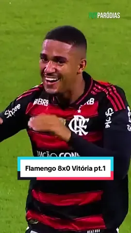 8x0 - Flamengo ATROPELA o Vitória em goleada histórica! 😱🔴⚫️ parte 1 #flamengo #brasileirao #tiktokesportes 