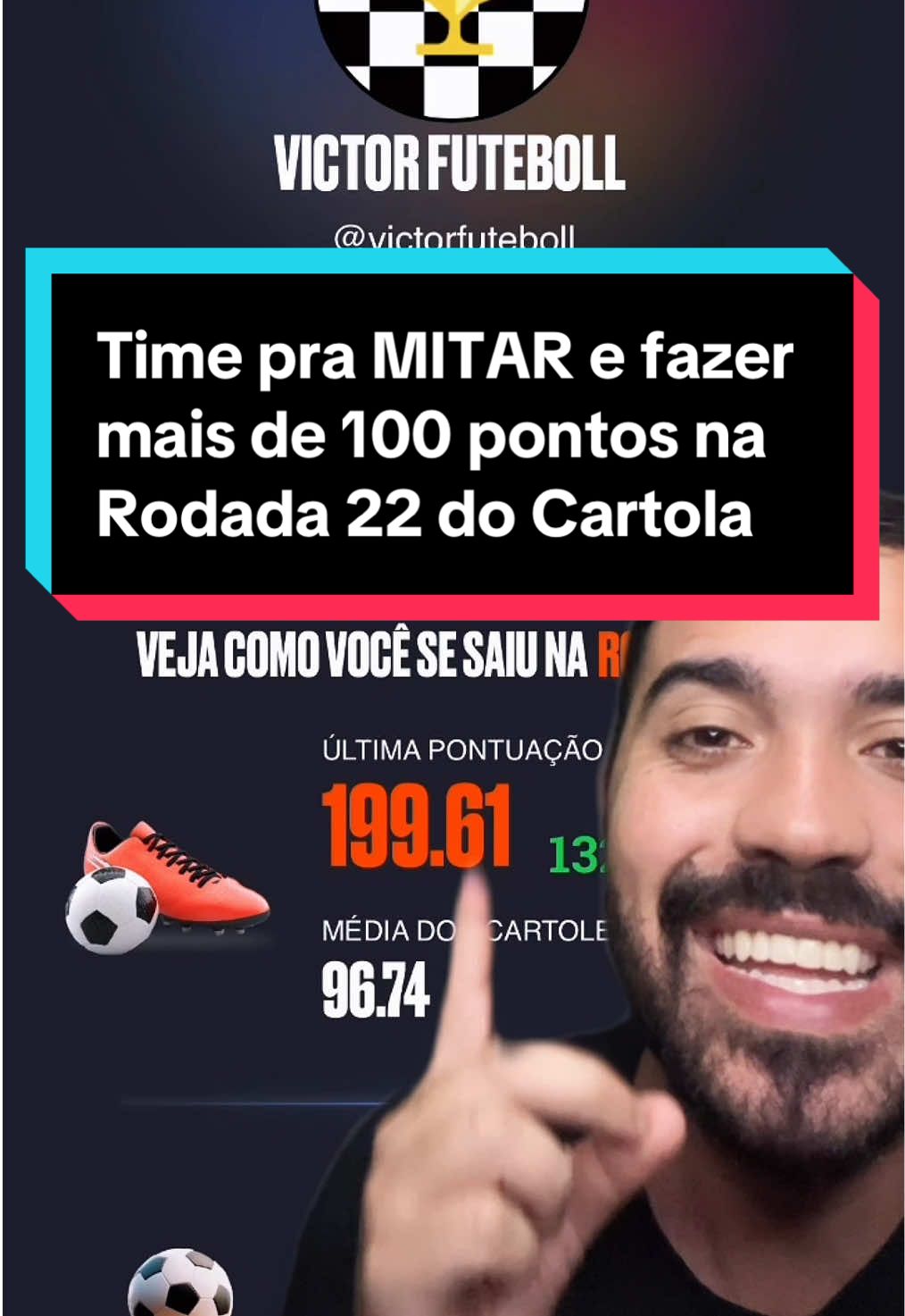 Time para mitar e fazer mais de 100 pontos na Rodada 22 do Cartola FC 2025! #cartolafc #dicasdocampeao #futebol#dicasdecartola #cartola