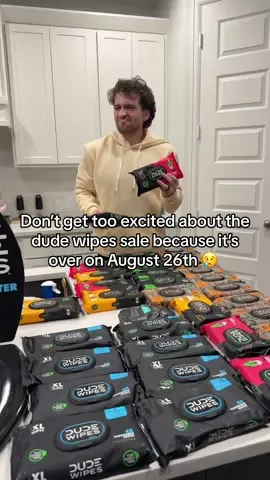 Replying to @Kauha_Ikeole69 Don’t get too excited about the dude wipes sale because it’s over on August 26th 😢  #dudewipes #wipes #wetwipes #flushablewipes #dudewipesformen @dudewipes 
