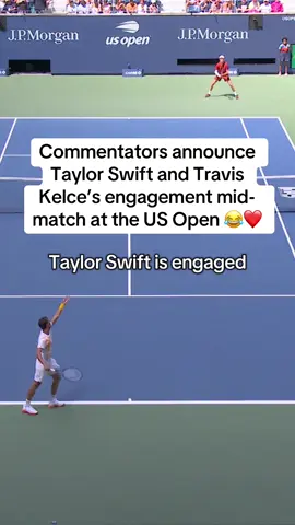 The silence as they took it all in 😭 #taylorswift #traviskelce #USOpen 