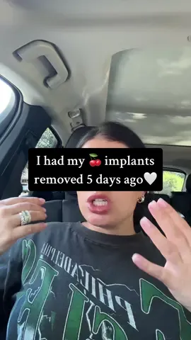 Sooooo happy I finally did this!! Hoping to be fully healed in the next 9 days 😏 things are looking good!!  Thank you to the @Evan Sorokin, MD team! #explantjourney #fyp 