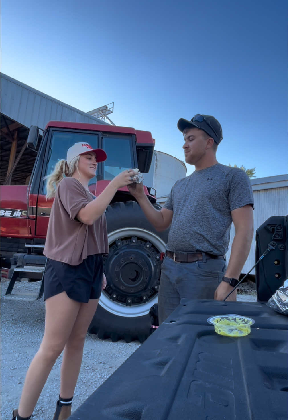 Just another hectic night on the funny farm🤠🫶🏻link in bio to check out the raindrop app😉 #farmwife #farm #farmtok #hayfield #fyp 