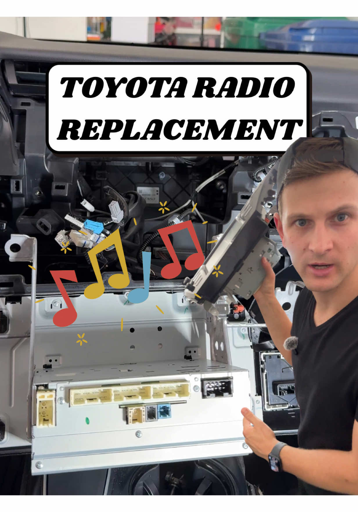 2019 Toyota Camry radio swap 🔧🎶 Watch how easy it is to remove and replace the whole assembly! #tiktokautocampaign #cargadgets #cartok #toyotatips #cardiy 