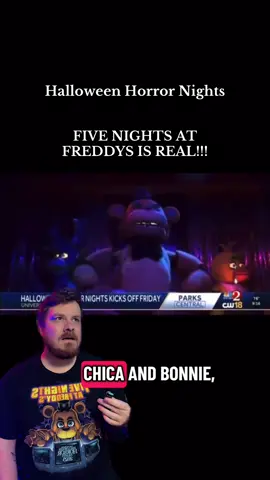 Five Nights At Freddy’s Halloween Horror Nights Is Real! #halloweencostume #hhn #fnaf #halloween #horrortok  