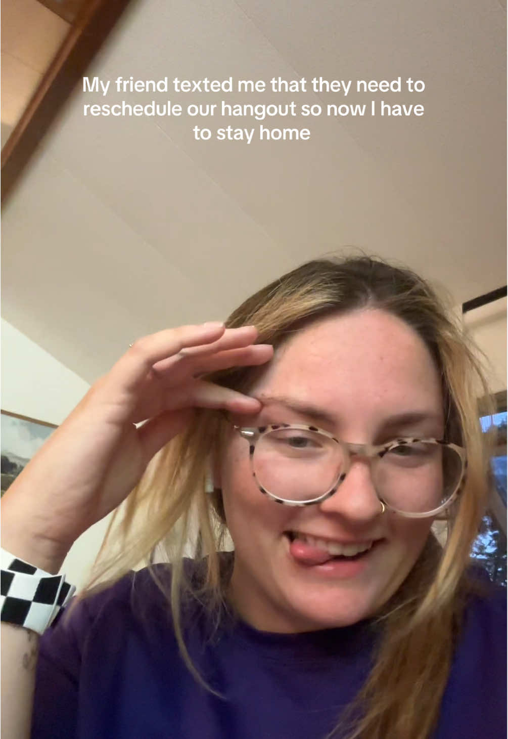 I LOVE ALL MY FRIENDS but I also love staying home hehe, I will never be mad at a rain check #homebody #fyp 
