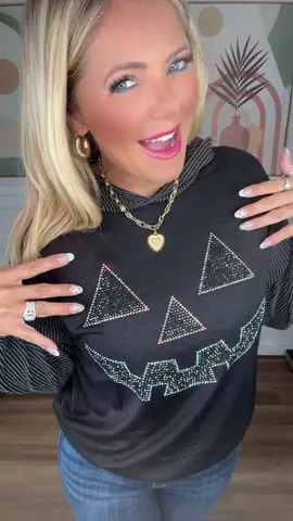 Hoodie version of our best selling top is here! 🎃 #fallfashiontrends #sizeinclusive #fyp #fallfashion #halloweenfashion 