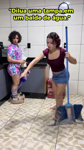 Era só diluir no balde que ela nem pegou 🤣🤣🤣