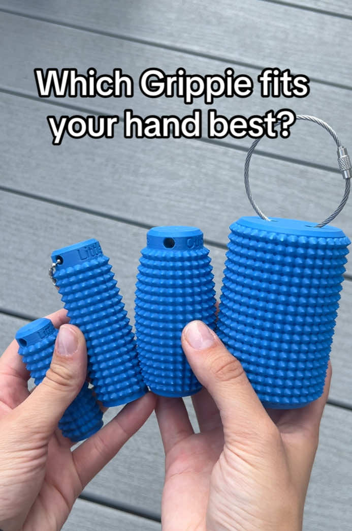 ✨ Not all hands – or stims – are the same.  That’s why we made Grippies in Mini, Ergo, Original, and XL 🖐️  Whether you need something small and discreet, the classic fit, ergonomic, or the extra-satisfying XL, there’s a size for every hand and every sensory need. 💜  Which one feels right for you? 👇 #LittleOuchies #Grippie #FidgetTool #PainStimming #Neurodivergent