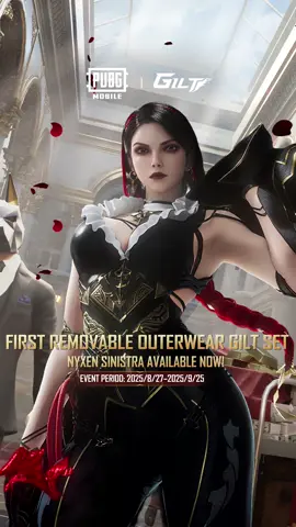 The Nyxen Sinistra Ultimate Set is now available, featuring the first removable outerwear. This set also comes with the Nyxen Rose - AUG, the first advanced upgradable firearm with sound effects. ➡️ Battle in style with the Nyxen Sinistra Set, available until September 25. 📲 https://pubgmobile.live/PUBGMGILTSETB390 #PUBGMGILTSETB390PV #PUBGMGILTSETB390 #PUBGMSETS390 #PUBGMOBILE #PUBGMSETS
