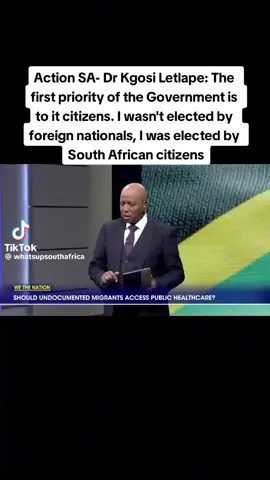 Very true Dr Letlape, you were elected by the citizens 