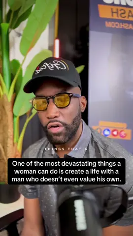 One of the most devastating things a woman can do is create a life with a man who doesn’t even value his own. 👉🏾📩