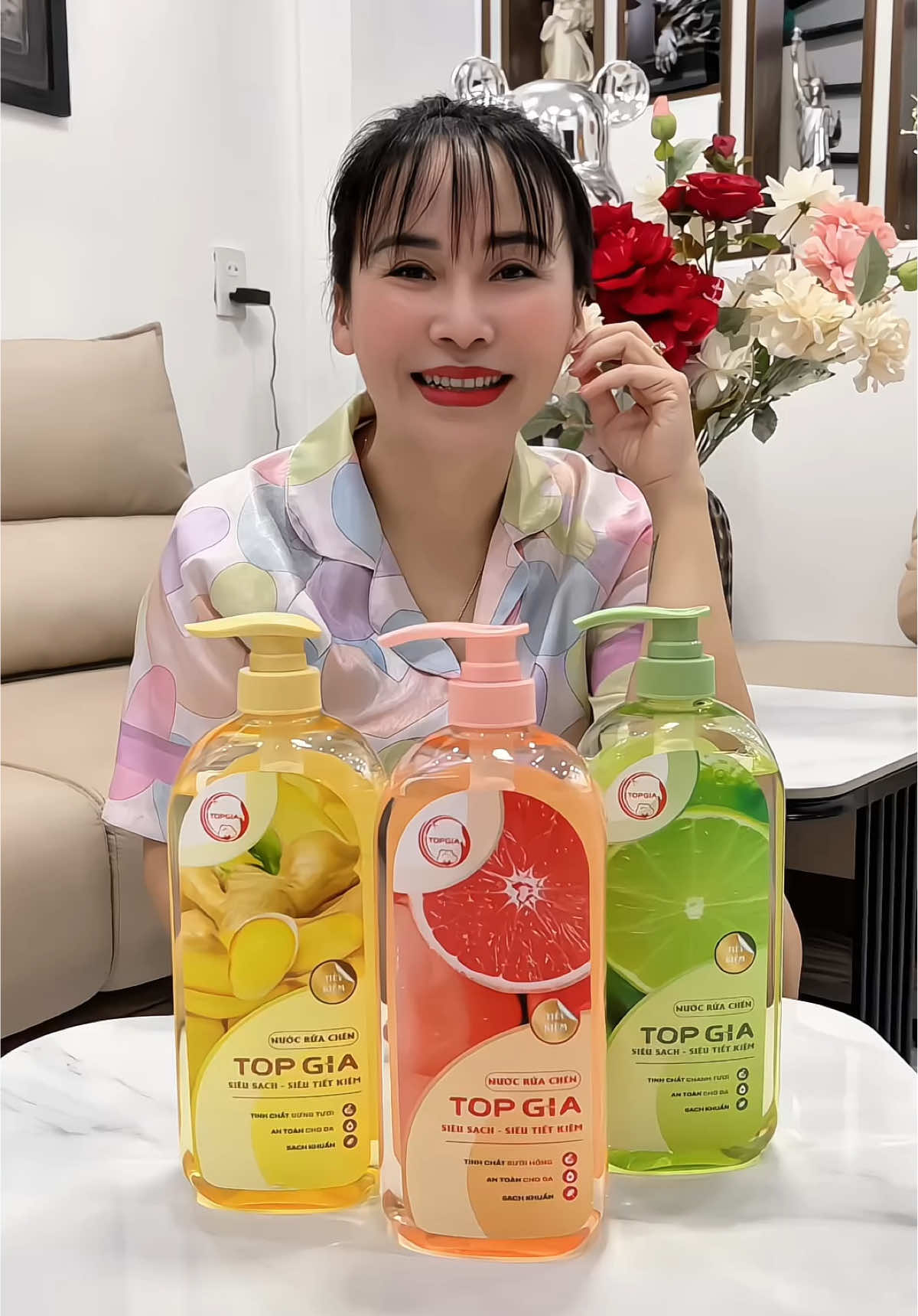 Thùng 3 chai nước rửa chén nhà Top Gia giá siêu hạt dẻ các bác ơi#nuocruachen 