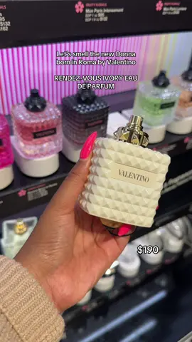 My sole purpose today was to smell Valentino Rendezvous Ivory ✨ And she did not disappoint… fresh mandarin, fluffy marshmallow, and warm vanilla musk? She’s summer melting into fall in a bottle 🍊🍂 #perfumetiktok #perfumetok #fragrancetiktok #valentinoborninroma #sephora 