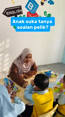 Anak bijak bukan sahaja boleh membaca dan menulis, tetapi boleh berfikir  dan bertanya soalan2 di luar kotak. Parents ready untuk jawab tau, jangan marah anak pulak😀 . #keedsflixtemerloh #keedsflixpreschool #keedsfluencer #tadikaislamseberangtemerloh