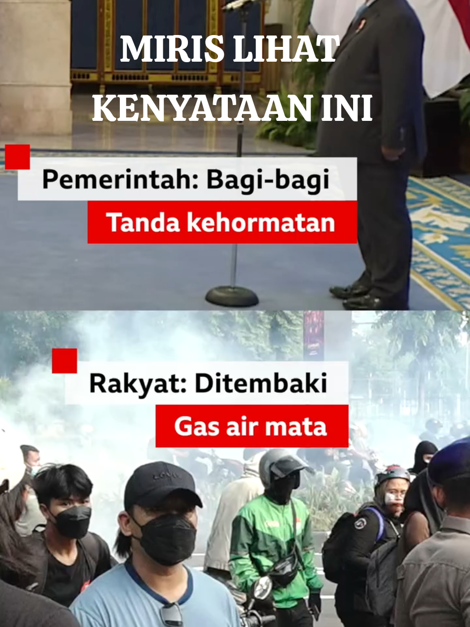 DEMO MASYARAKAT DAN MAHASISWA, PRABOWO MALAH KASIH PENGHARGAAN Diluar gedung rakyat lagi mati matian perjuangkan hak mereka didalam gedung presiden malah kasih penghargaan sama oranng orang yg kerjanya gk jelas gk ada rasa simpatinya #fypシ゚viral #fyppppppppppppppppppppppp #prabowo #demo #pemerintahindonesia 