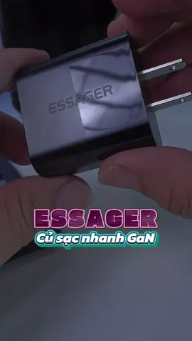 Sạc GaN 30W cổng Type C chính hãng Essager. Đặc biệt phù hợp cho anh chị em mình dùng Iphone #Sacnhanh #sacnhanhiphone #sacnhanhiphone20w #iphone #sacnhanh30w 