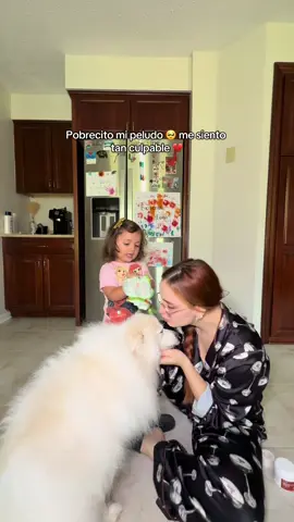 Nuestra bolita de pelos 🥺❤️  #EvayMajo #maternidad #americaneskimo #bebeperruno #mamaehija 