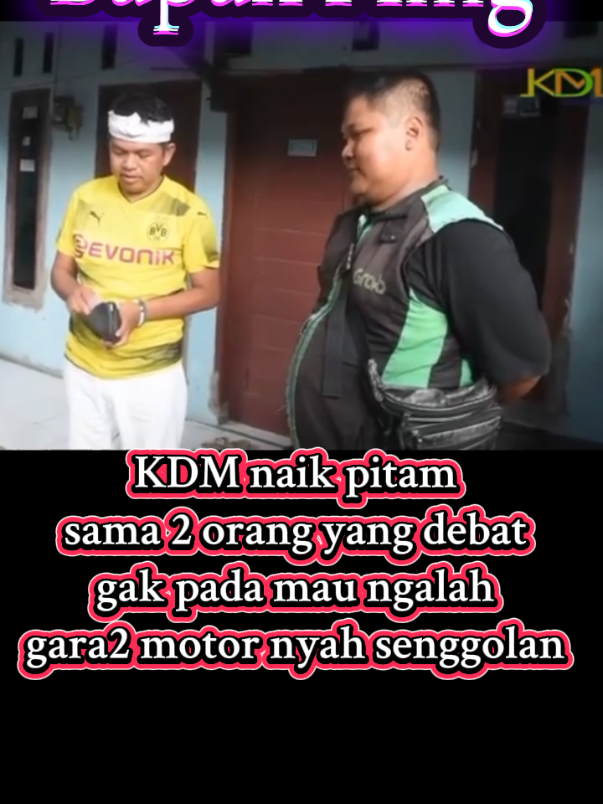 kdm naik pitam sama remaja yang gak mau ngalah gara2 motor nyah senggolan sama Abang ojol  #kdm #bapaaing #kangdedimulyadi #jabaristimewa #gubernurjabar 