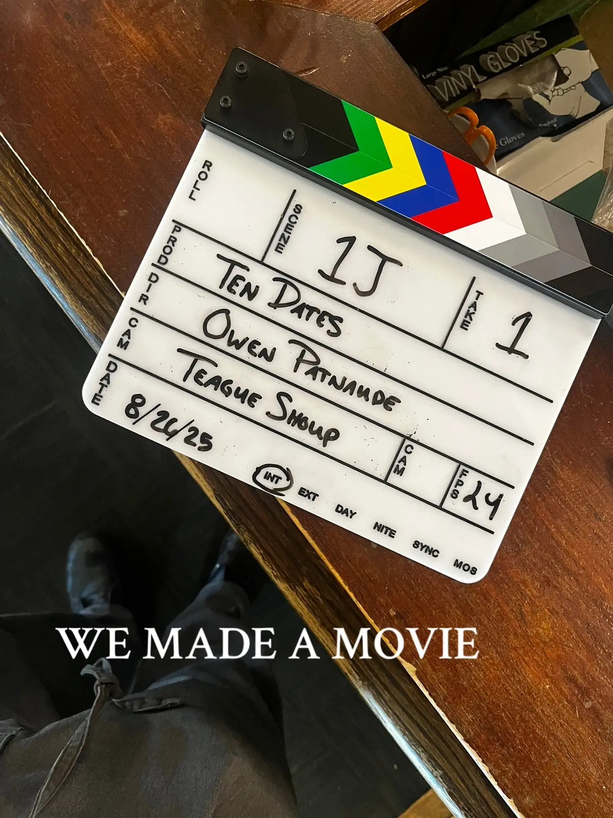 THATS A WRAP on Ten Dates. Our feature has wrapped production.   @Owen @KMeeks @Katelyn Sparks  #filmtok #letterboxd #TenDates 