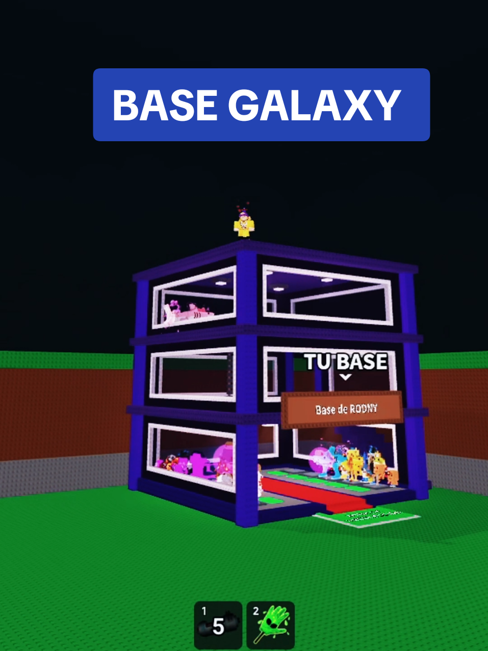 ASI SE VE LA NUEVA BASE GALAXY EN STEAL A BRAINROT 🤯🌌 #rodny #roblox #robaunbrainrot #stealabrainrot #fyp 