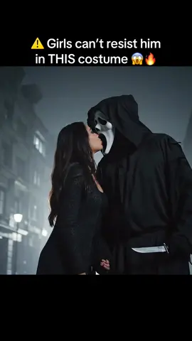 Warning: Wear this mask at your own risk 😱 #halloweencostume #ghostface #halloweenlook #halloween2025 #masks 