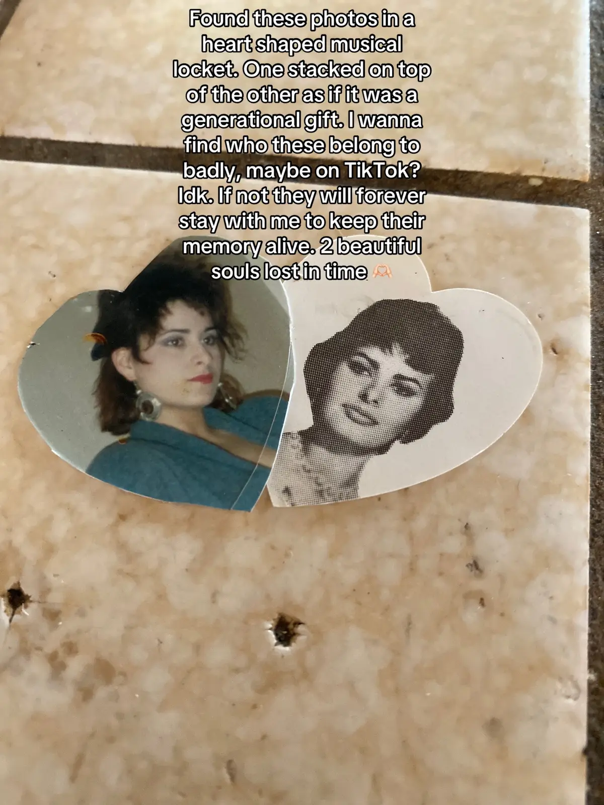 Hopefully someone can recognize them. If not this is such a beautiful and fascinating find. #fyp #whoarethey #trending 