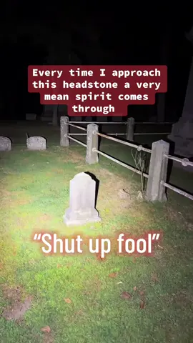 Every time I approach this headstone a nasty spirit makes they’re presence known #tiktoklive #livehighlights #haunted #paranormal #cemetery 