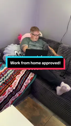 Babe said the viral Boneless Cloud Couch is work from home approved! #bonelesscouch #cloudcouch #couch #furniture #workfromhome 