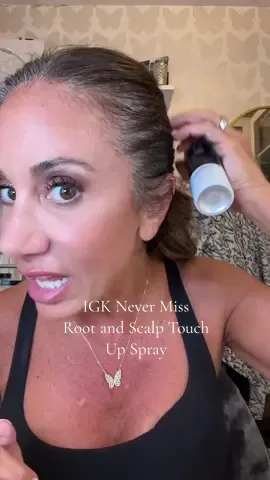 Tired of gray roots showing up too soon? This temporary root touch-up spray by @IGK Hair instantly covers grays, regrowth, and even thinning spotsalso you ban go longer between Seconchor salon visits. The waterproof, transfer-resistant formula gives your hair natural, fuller-looking coverage with zero flakes or smudges. + Available in 5 blendable shades + washes out with just 1 shampoo. #grayhair #roottouchup #covergrayhair #haircolortips #thinninghair 