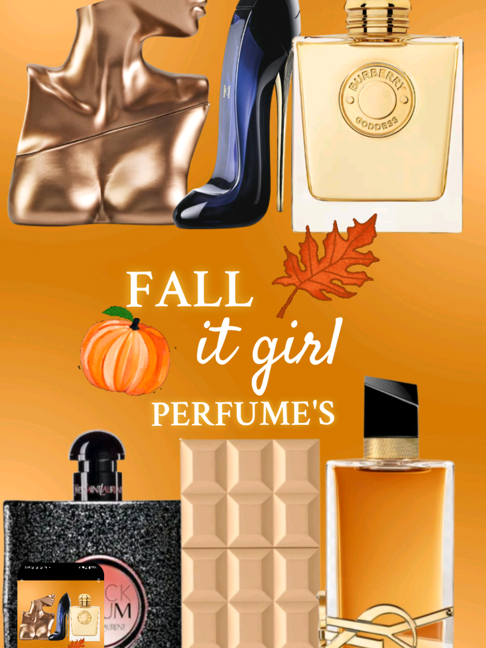 Autumn 🍁 season perfumes for women!  #fallseason #pumpkinseason #perfumes #itgirl #perfumetiktok 