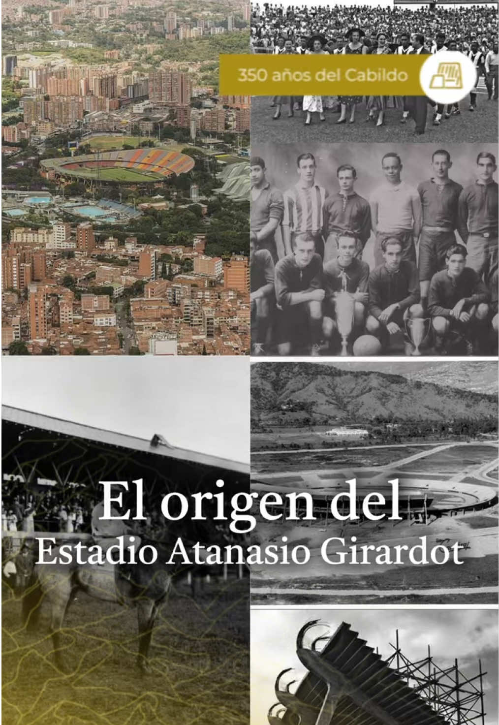 ⚽ Medellín late al ritmo del fútbol 🟢🔴. En el Atanasio Girardot se han vivido goles inolvidables, conciertos históricos y emociones que unen a toda la ciudad. 🏟️🎶 Este escenario es más que un lugar: es pasión, identidad y orgullo que nos representa ante el mundo 🌍✨. En los 350 años de nuestra historia, celebramos los espacios que construyen memoria y nos invitan a soñar juntos. 💛🔵🔴