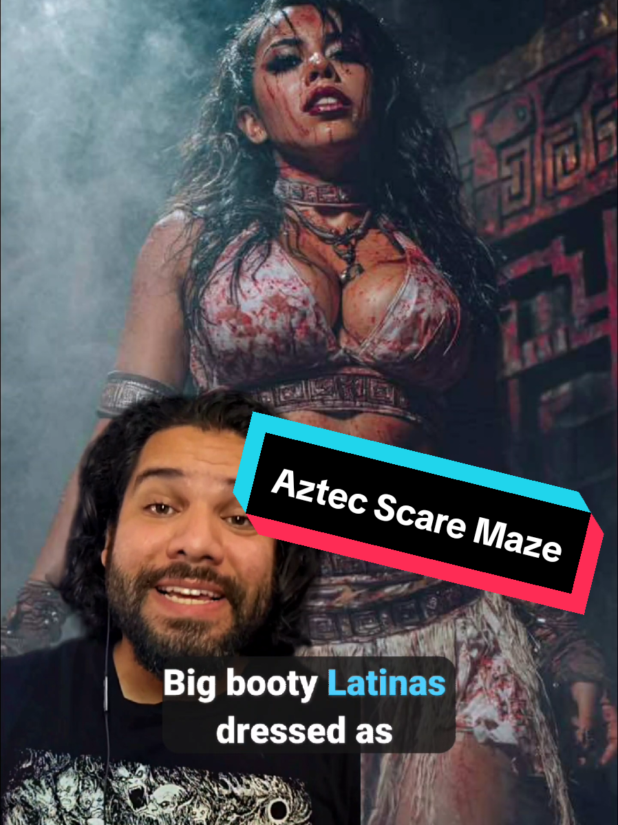 Inspired by panels i watched while at @Midsummer Scream shout out to @Knotts scary farm and @QMDarkHarbor  #aztec #scaremazes #latina 