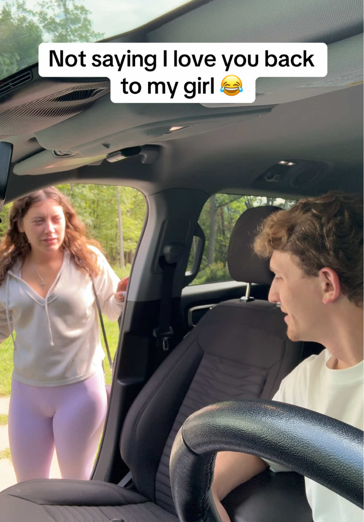 She wasn’t letting me leave without saying it 😅 #couple #Relationship #couplesgoals #fyp #lukeandalexis 