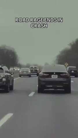 ROAD RAGE ENDS IN CRASH #crash#roadrage#baddrivers#dashcam#caughtoncamera 