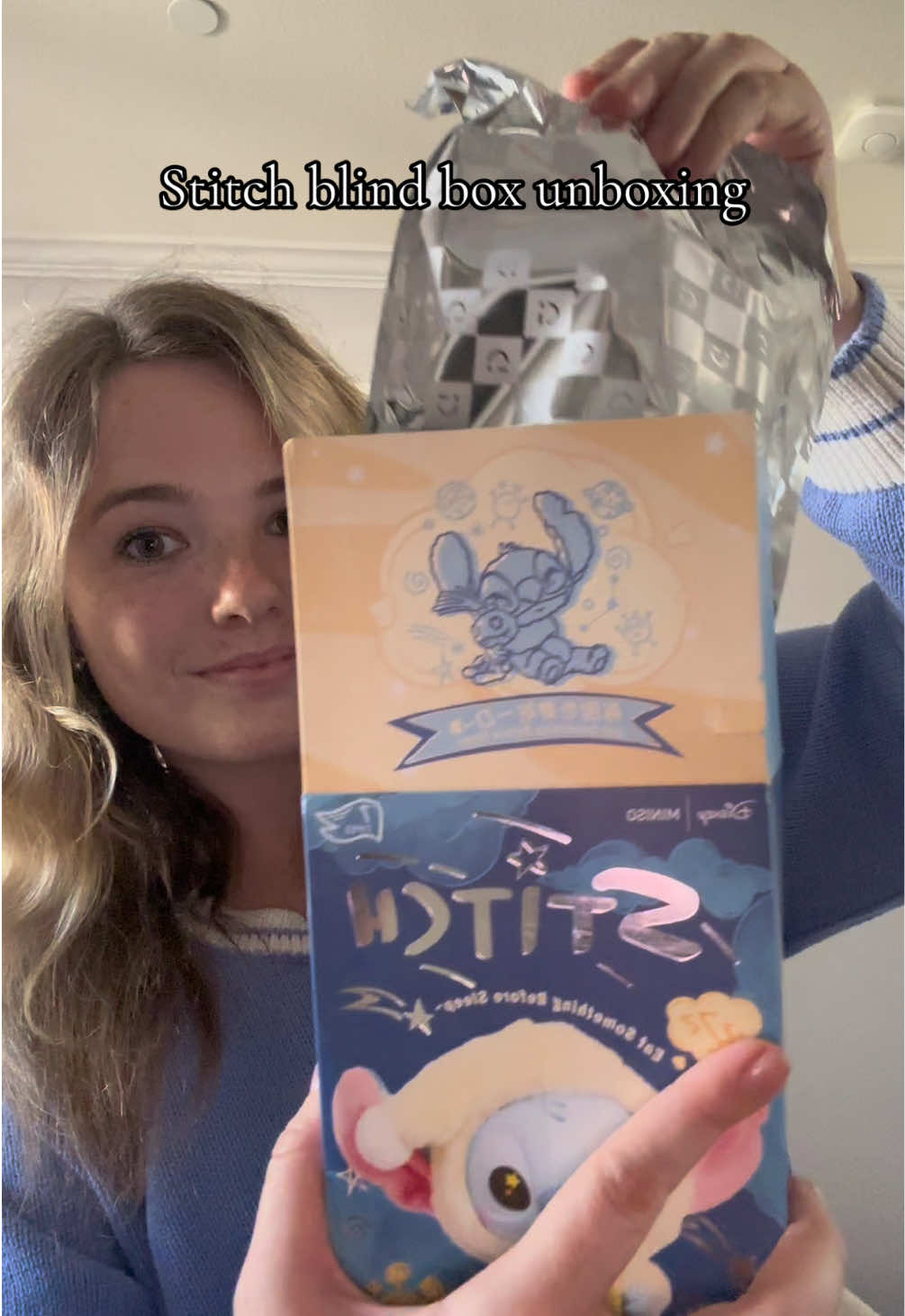 I can’t get over how cute this stitch is 🩵 @MINISO @MINISO US @MINISO United States #miniso #stitch #stitchblindbox #blindbox #blindboxopening 