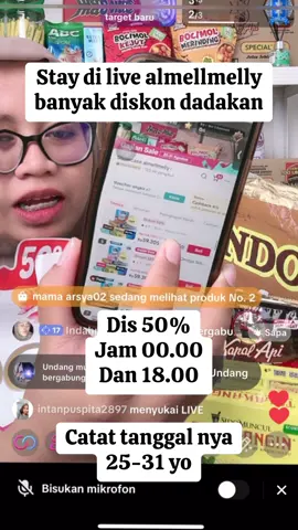 Staytune yoo selama payday dari tanggal 25-31 #warungonline #livehighlight #livealmellmelly #livehargamurah 