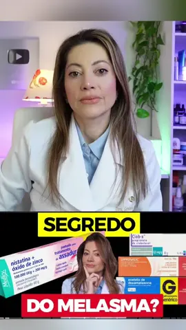🔍 Nistatina com óxido de zinco clareia manchas? E Nebacetin? Diprosalic? Dexametasona? Você já ouviu falar que algumas pomadas de farmácia podem clarear melasma ou manchas no rosto? Neste vídeo, a Dra. Greice Moraes, doutora em Ciências Farmacêuticas, explica os reais efeitos, riscos e indicações dessas pomadas, como: ✅ Nistatina com óxido de zinco ✅ Diprosalic (betametasona + ácido salicílico) ✅ Clob X (clobetasol) ✅ Dexametasona ✅ Nebacetin e outras fórmulas populares ⚠️ Entenda por que essas pomadas não são clareadores seguros para uso contínuo no rosto, o que pode acontecer com a sua pele, e quais ativos realmente funcionam contra manchas e melasma, como: ✨ Niacinamida ✨ Ácido Tranexâmico ✨ Vitamina C ✨ Ácido Mandélico 📌 Também explico por que o simples uso diário de um bom protetor solar com niacinamida pode clarear a pele de forma segura e eficaz — sem os efeitos colaterais dos corticoides.​ #saude #beleza #melasma #cuidado #dicas  ​ ​ ​   ​ ​ ​   ​ ​ ​ ​   ​