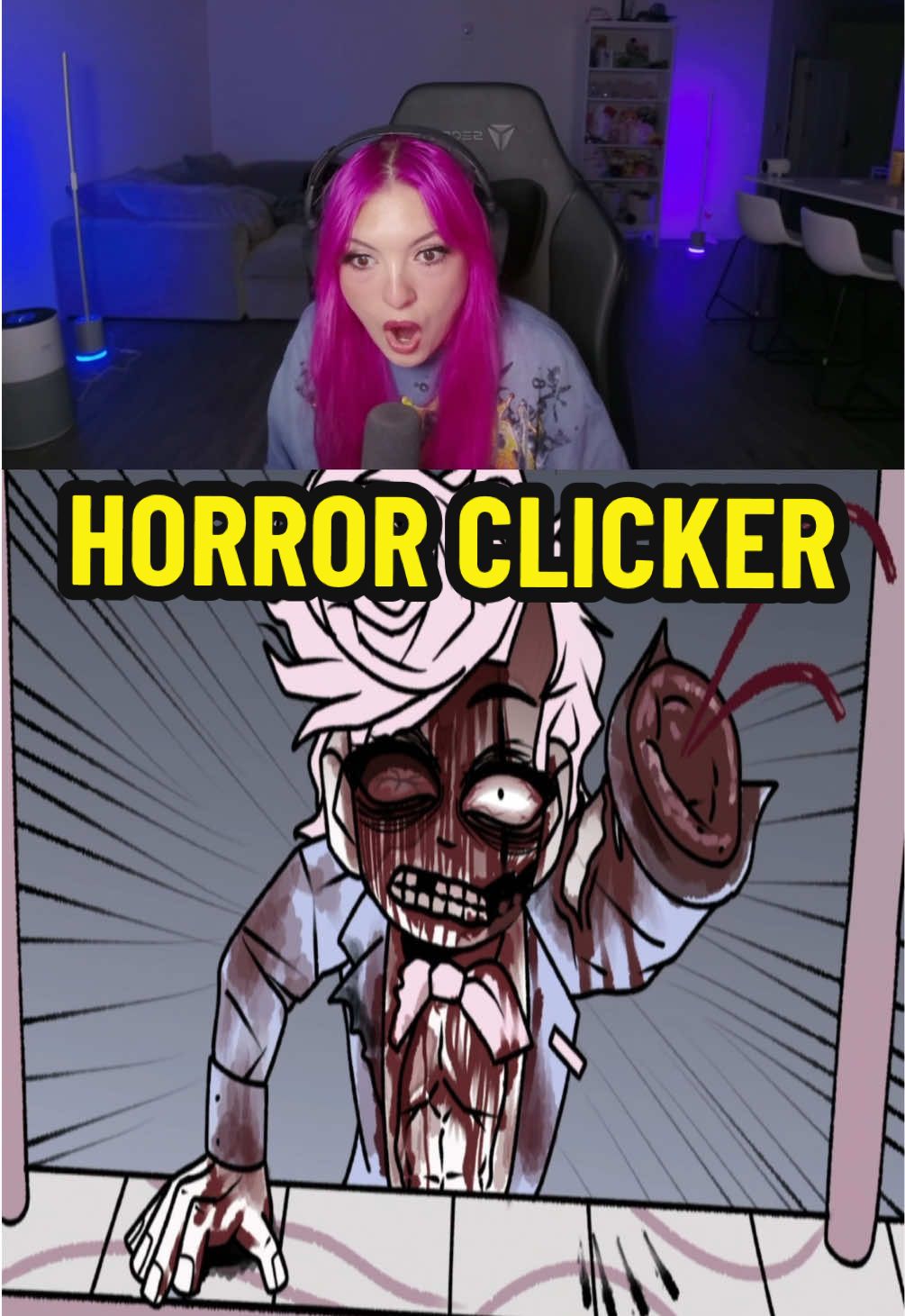 Replying to @Liliak Rby would yall feel bad for this guy?😳 #gaming #horror #horrorgame #scarygames 