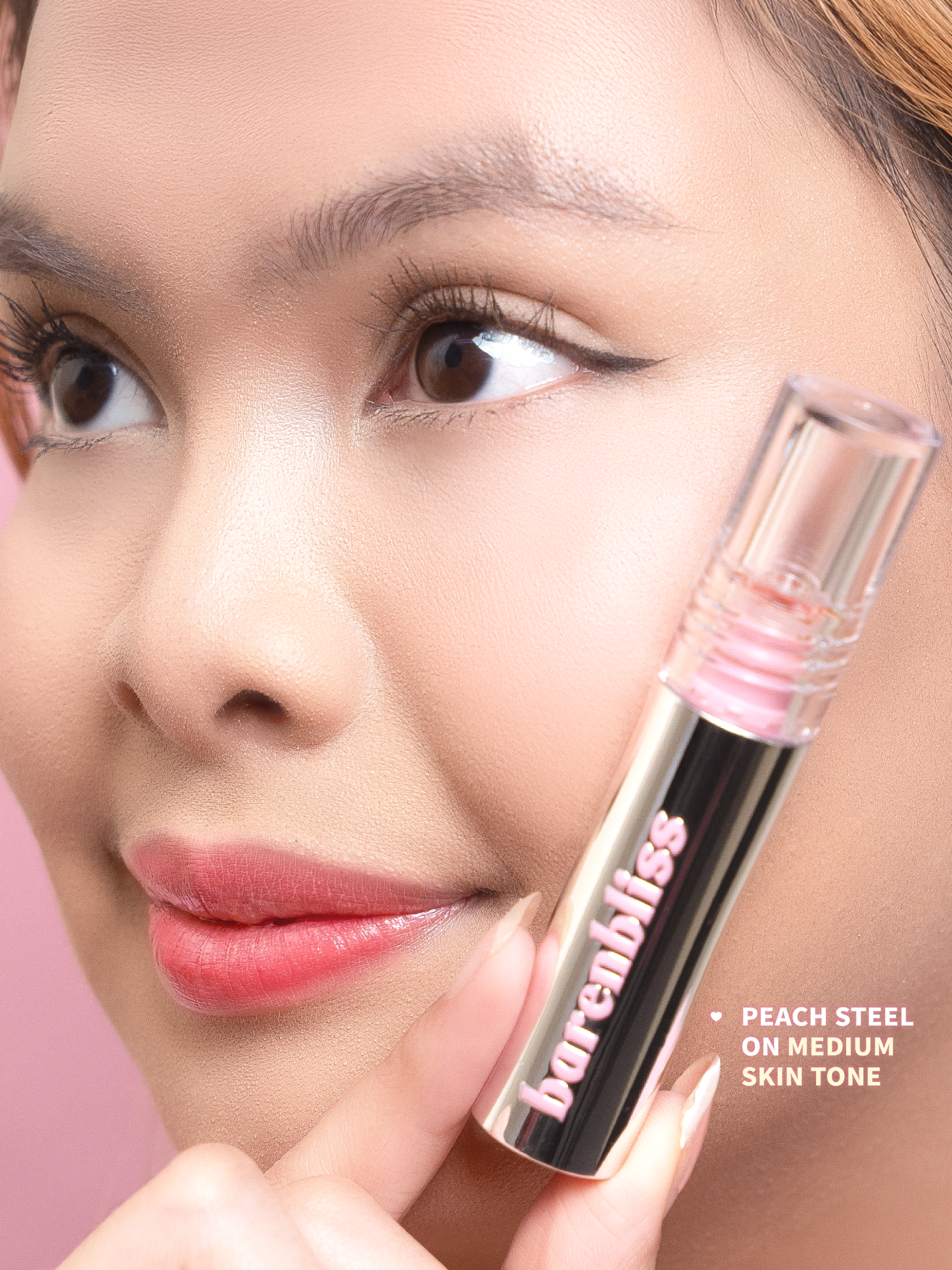 Peach Steel on medium skin is giving main character vibes 🍑✨ the kind of shade that makes you go ‘ok wait… this is THE ONE!' #barenbliss #barenblissmalaysia #koreanbeauty #koreancleanbeauty #kbeauty #bnbmakeup #peachsteel