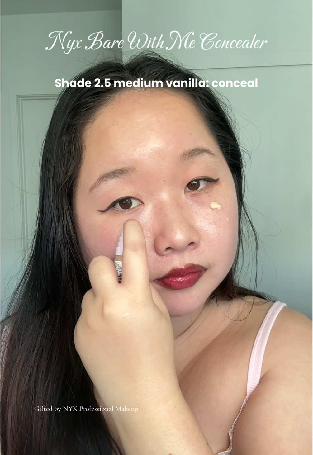 #giftedbyNYXCosmetics 💜 Name a better drugstore concealer that’s natural coverage and hydrating 👑 @NYX Professional Makeup Bare With Me Concealer serum . #zfluencexnyxcosmetics #nyxcosmetics #nyxprofessionalmakeup #makeuptok 