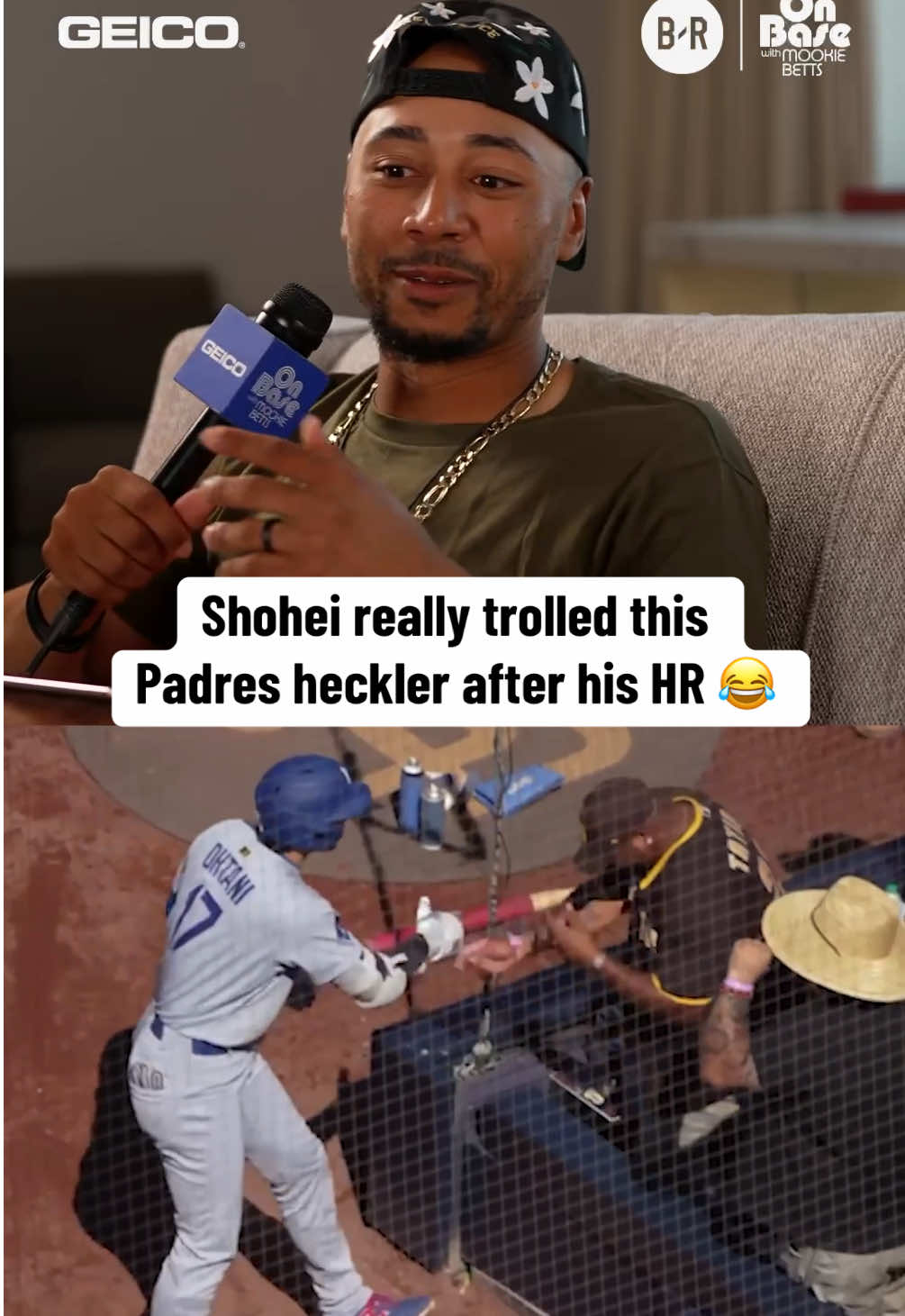 Ohtani got the last laugh 😏 @GEICO #MLB #dodgers #shoheiohtani #ohtani #padres