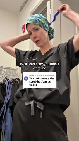 Replying to @badmarge you warned me! #doctorsoftiktok #scrubs #bangs 