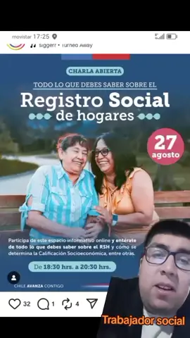 #greenscreen Mañana miercoles en la página del registro social de hogares, va estar disponible una charla abierta a todo público Pará poder conocer que es el Rsh #Social #subsidio #registro #capacitación 