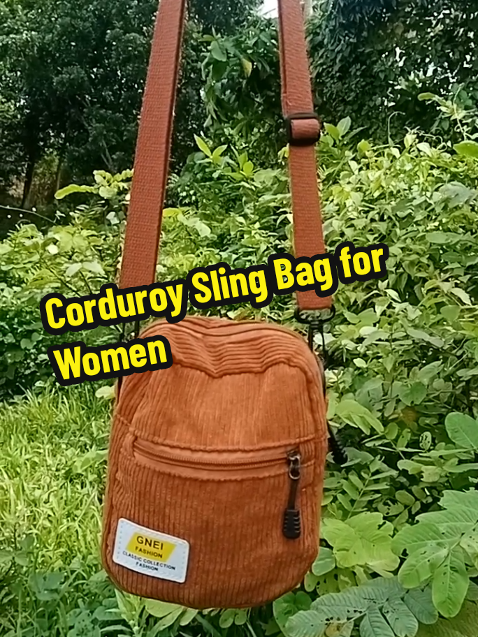 Corduroy Sling Bag for Women Cute small corduroy sling shoulder bag for women. #bag  #crossbodybag  #slingbagcorduroy  #corduroyslingbagforwomen  #rizzajanerodriguez 