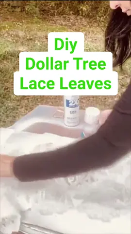 Sharing a simple DIY Dollar Tree hack using burlap leaves, lace, and a touch of paint — pretty and romantic for fall!🍁🍂#dollartree #dollartreediy #FallCrafts #oliviasromantichome 
