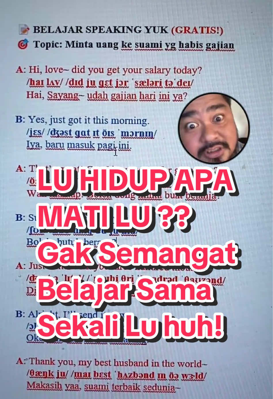 BELAJAR SPEAKING YUK!  @broikham.english  Live : 10.00 WIB & 20.00 WIB  #tiktoklive #livehighlights  (TERBUKTI METODE VOC BIKIN LU PINTER!!)