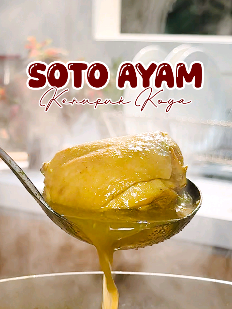 SOTO AYAM Bahan 1 : • 500 Gr Ayam (potong 10 bagian) • 1 Sachet Desaku Marinasi • 2 SDM Air Bahan 2 (blender) : • 4 Buah Bawang Merah • 3 Cm Jahe • 4 Cm Lengkuas • 4 SDM Minyak Goreng Bahan 3 : • 1 Batang Serai (memarkan) • 4 Lembar Daun Jeruk (sobek) • 1 Batang Daun Bawang (iris 1 cm) Bahan 4: • 1.000 ml (4 gelas) Air • 2 SDT Desaku Bawang Putih Bubuk • 1 SDT Gula Pasir • ½ SDT Ladaku Merica Bubuk Cara Memasak: 1. Campur Bahan 1 ke dalam kontainer plastik, kocok hingga tercampur rata. Diamkan minimal 30 menit. 2. Tumis Bahan 2 yang sudah dihaluskan sampai harum dan matang. 3. Masukkan serai, daun jeruk dan daun bawang, tumis lagi sampai mengeluarkan aroma harum. 4. Masukkan ayam yang sudah di-merinet, masak hingga ayam berubah warna. 5. Masukkan 250 ml air dan Desaku Bawang Putih Bubuk, masak dengan wajan tertutup dengan api sedang selama 10 menit sampai bumbu meresap. 6. Kecilkan api, masukkan 750 ml air, gula dan Ladaku Merica Bubuk. Masak dengan wajan terbuka sampai ayam matang. 7. Hidangkan dengan koya kerupuk dan pelengkap lainnya sesuai selera --------------- KOYA KERUPUK --------------- Bahan:  • 100 Gr Kerupuk Udang • 2 SDT Desaku Bawang Putih Bubuk  Cara membuat : • Remukkan kerupuk udang, kemudian masukkan ke dalam Chopper. • Tambahkan Desaku bawang putih bubuk. • Chopper sebentar, cukup sampai tercampur rata saja. Jangan  sampai terlalu halus dan kerupuk mengeluarkan minyak. • Simpan di dalam toples dan siap digunakan sebagai pelengkap soto ayam. #sotoayam  #koya  #masakanindonesia  