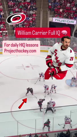 Projecthockey.com Brilliant shift here by Carolina hurricanes left winger William Carrier #hockeyiq #hockeydevelopment #hockeyshift 